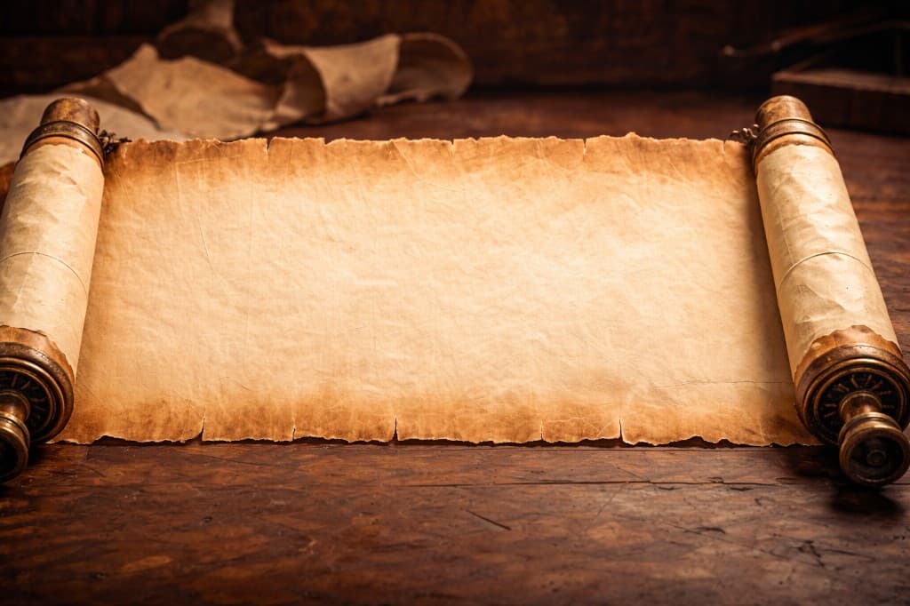 The Silk Road Scrolls — opened flat