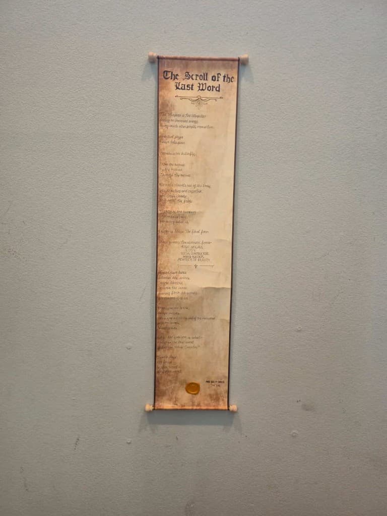 The Scroll of the Last Word parchment — view 2
