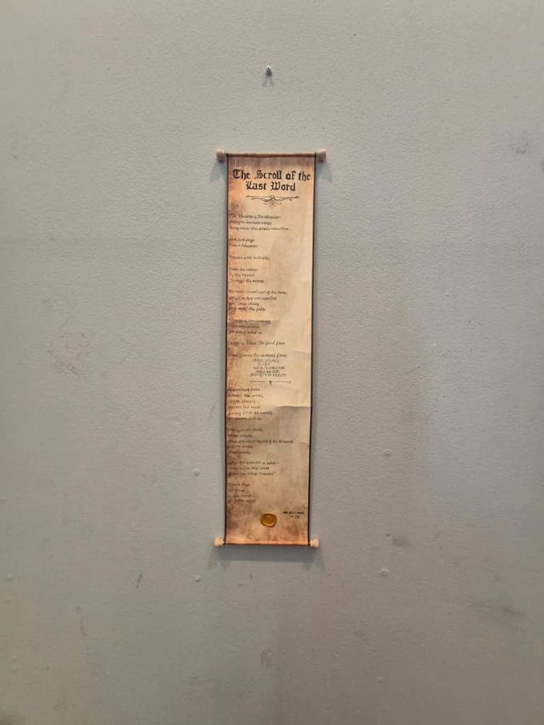 The Scroll of the Last Word parchment — view 3
