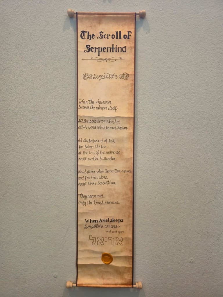 The Scroll of Serpentina mounted on parchment — view 2
