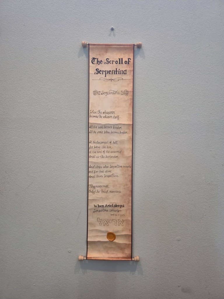 The Scroll of Serpentina mounted on parchment — view 3